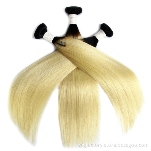 High quality straight 613 hair, cheap price 1b 613 color  human hair weft hair salon products,virgin human hair bundles